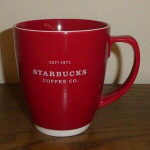 Starbucks Red Ceramic Mug‎ / Coffee Cup